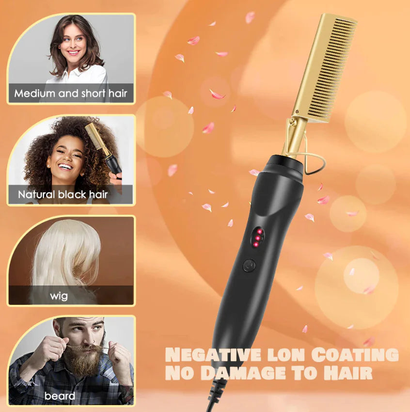 Electric Hair Straightening Comb