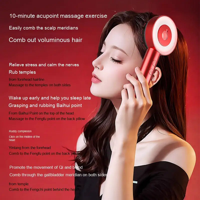 Infrared Scalp Massager Comb
