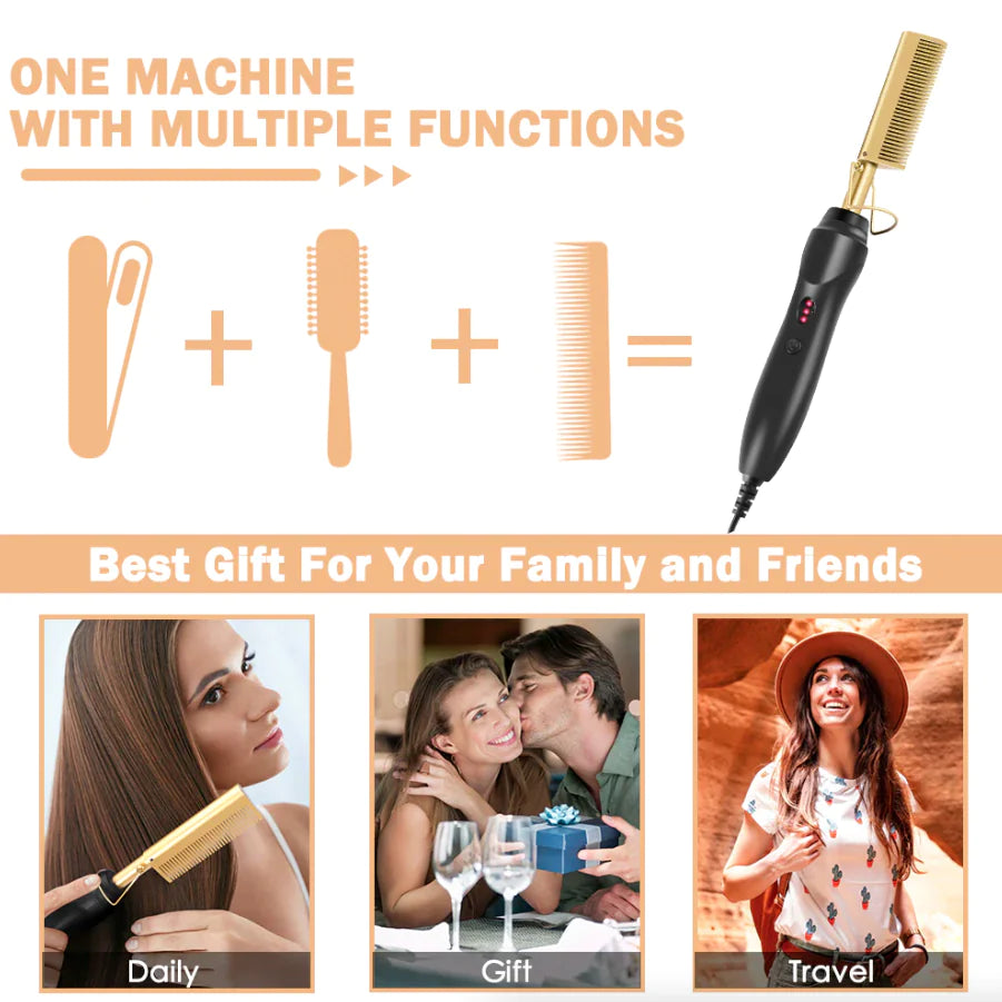 Electric Hair Straightening Comb