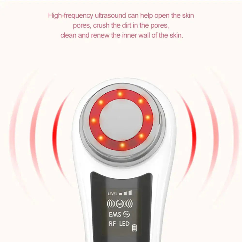 Beauty Device with Red Blue Light Deep Cleansing