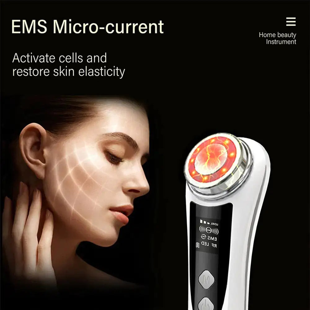 Beauty Device with Red Blue Light Deep Cleansing
