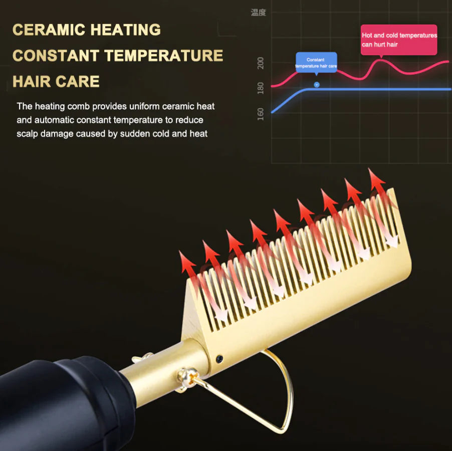 Electric Hair Straightening Comb