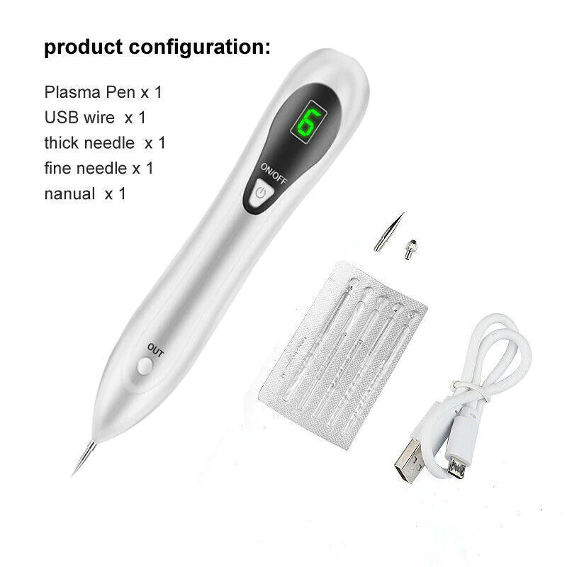Electric Laser Plasma Pen Removes Moles