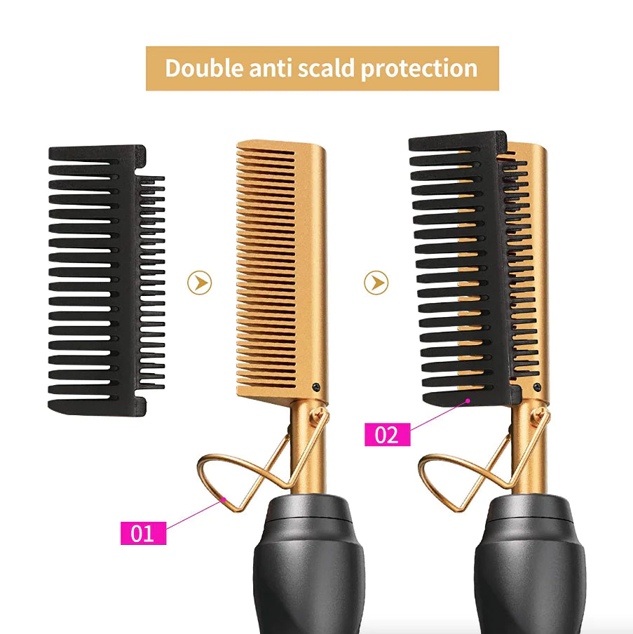 Electric Hair Straightening Comb