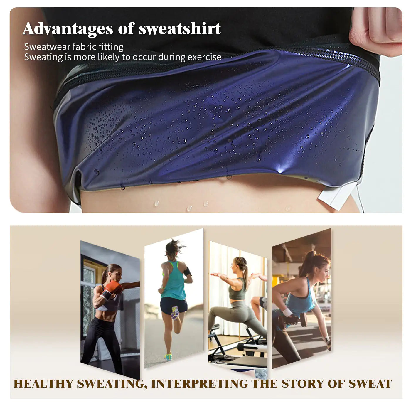Sweatshirt Shapewear Polyester Comfort