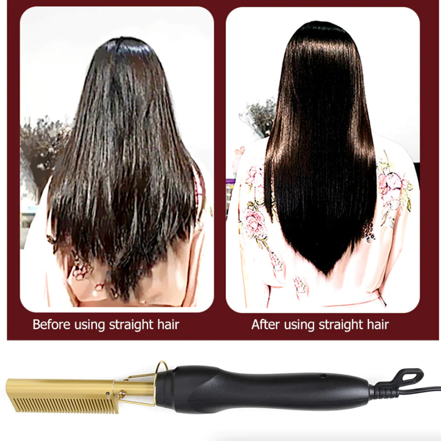 Electric Hair Straightening Comb