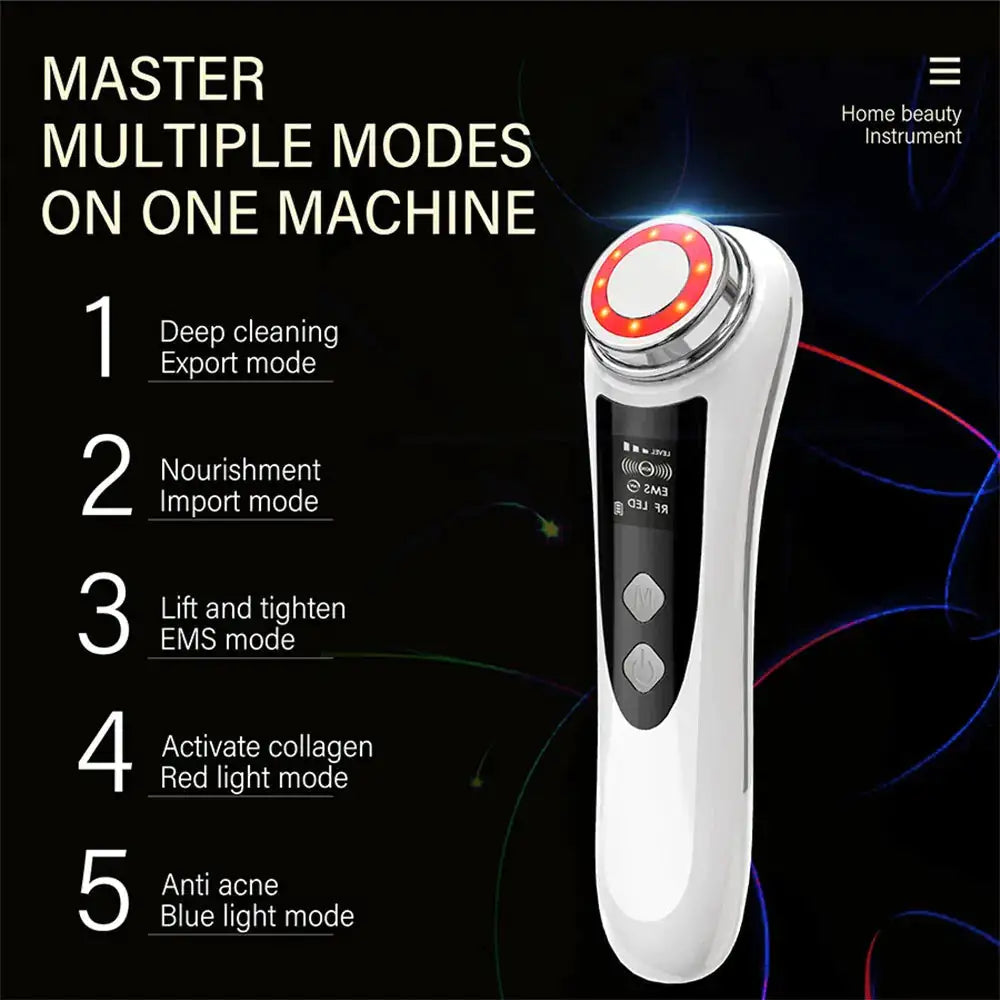 Beauty Device with Red Blue Light Deep Cleansing