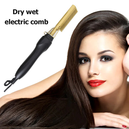 Electric Hair Straightening Comb