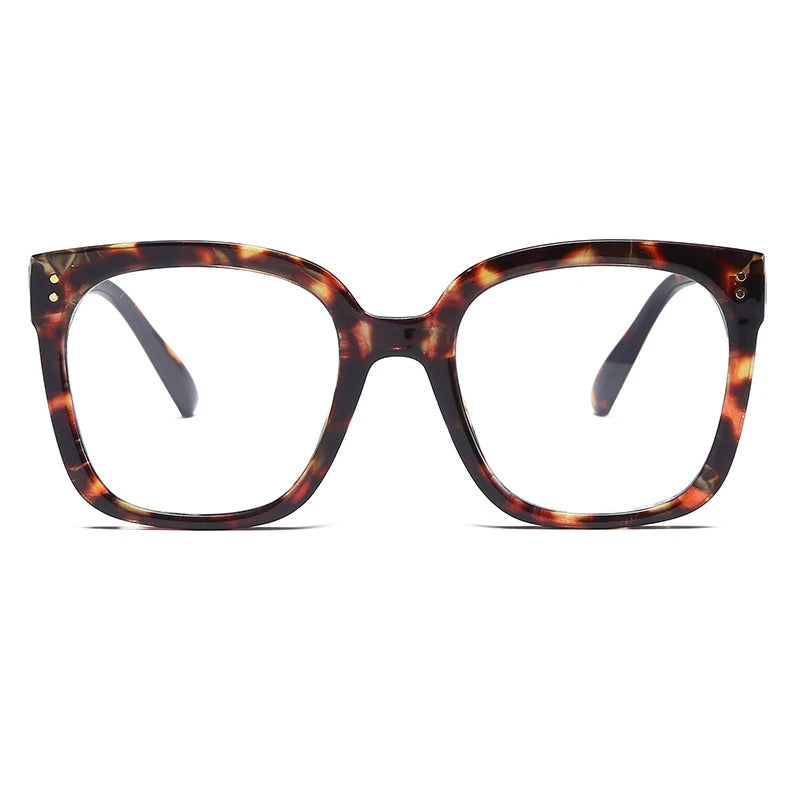 Oversized Square Eyeglasses Anti-Blue Light Frames