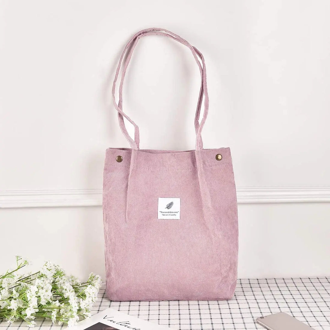 Corduroy Tote Bag