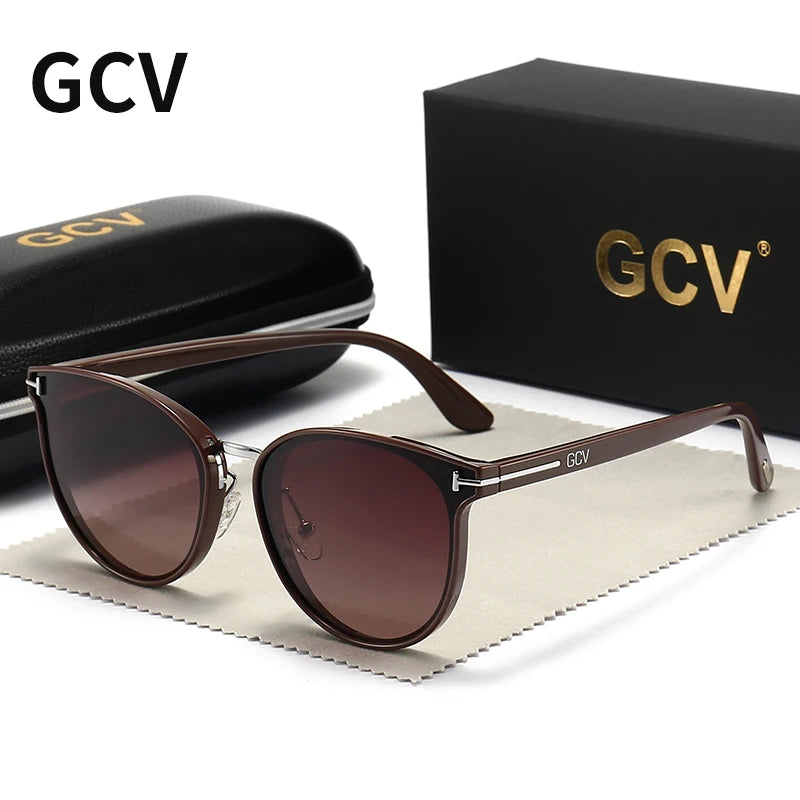 GCV Polarized Cat Eye Sunglasses for Women