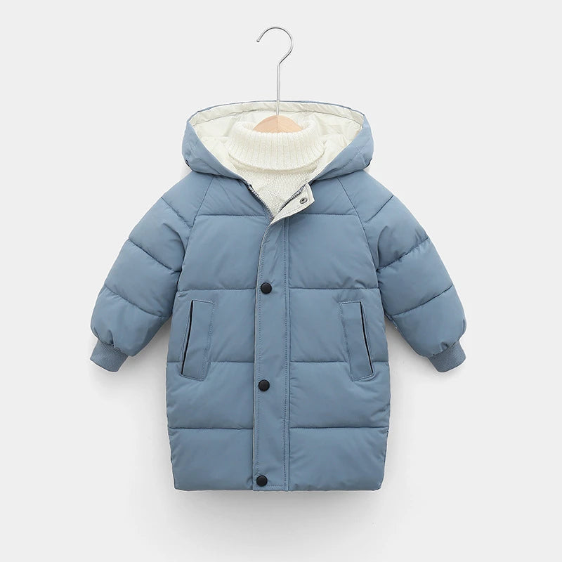 Kids Down Long Winter Coat