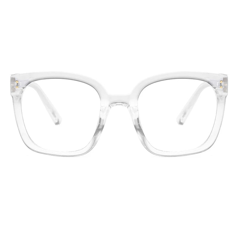 Oversized Square Eyeglasses Anti-Blue Light Frames