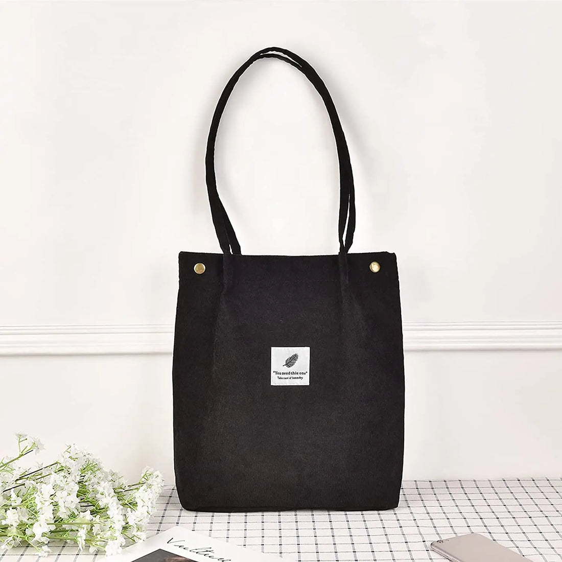 Corduroy Tote Bag