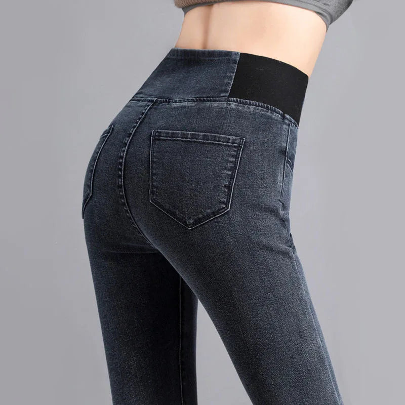 Women's High Waist Skinny Jeans Pants