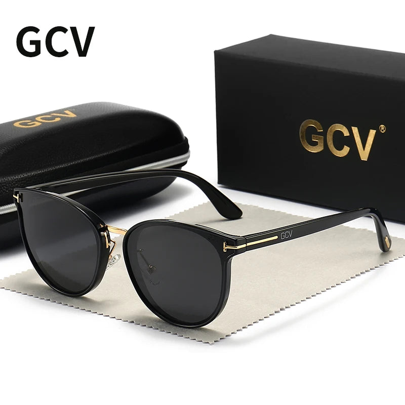 GCV Polarized Cat Eye Sunglasses for Women