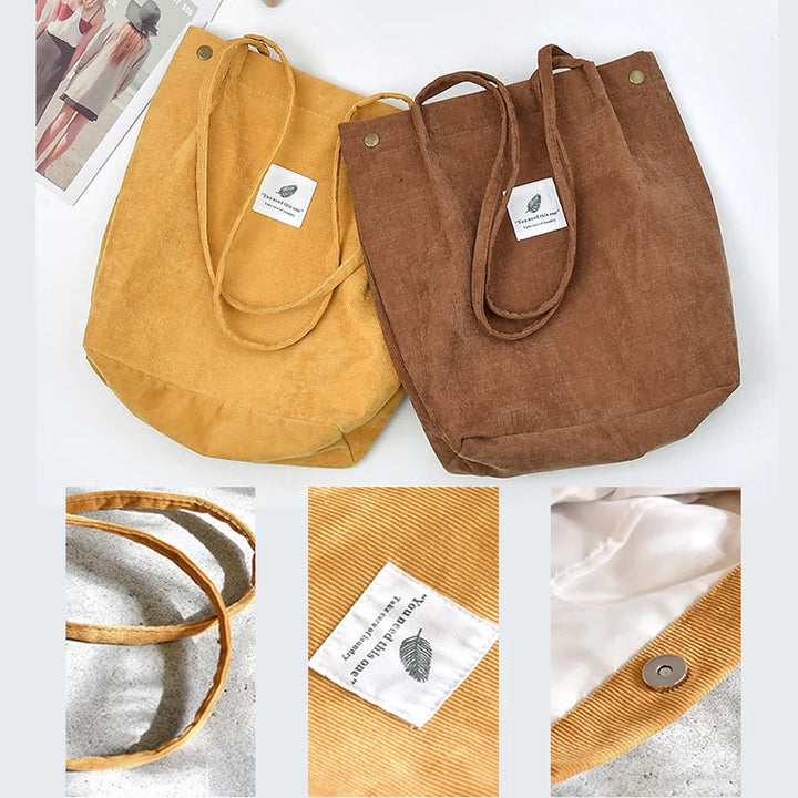 Corduroy Tote Bag