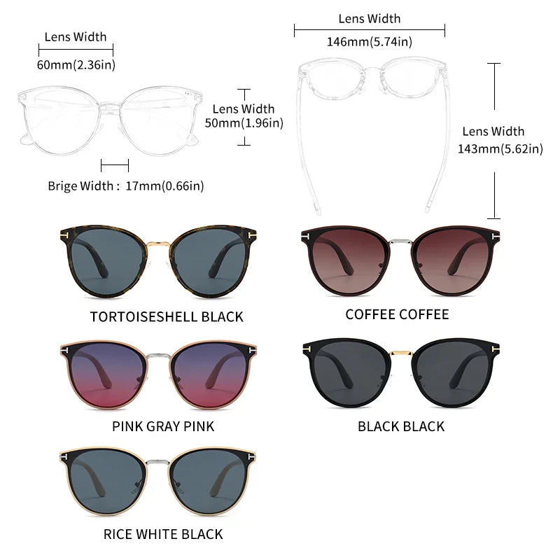 GCV Polarized Cat Eye Sunglasses for Women