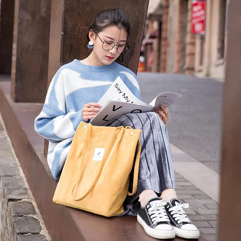 Corduroy Tote Bag