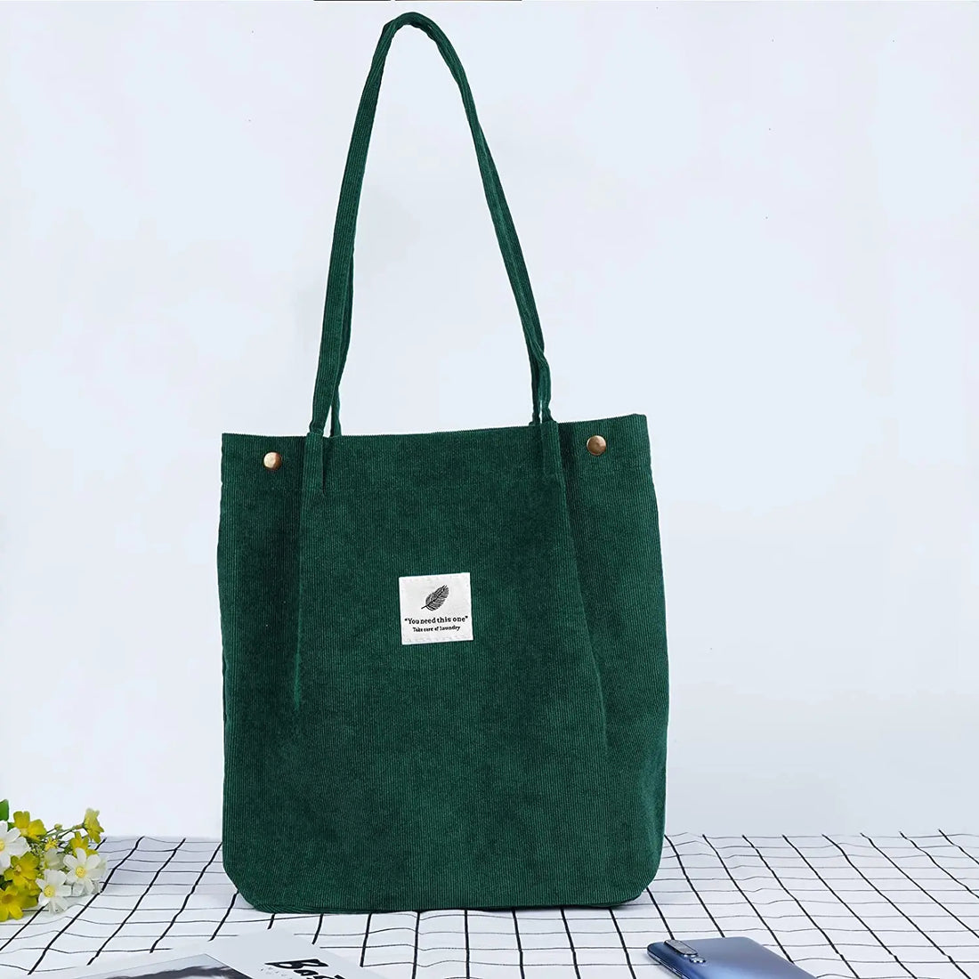 Corduroy Tote Bag