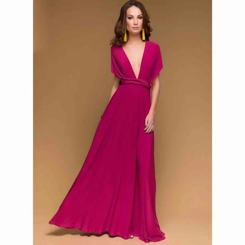 Sexy Multiway Wrap Convertible Boho Maxi Dress