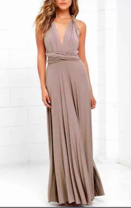 Sexy Multiway Wrap Convertible Boho Maxi Dress