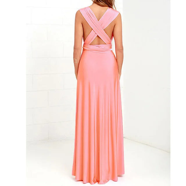 Sexy Multiway Wrap Convertible Boho Maxi Dress