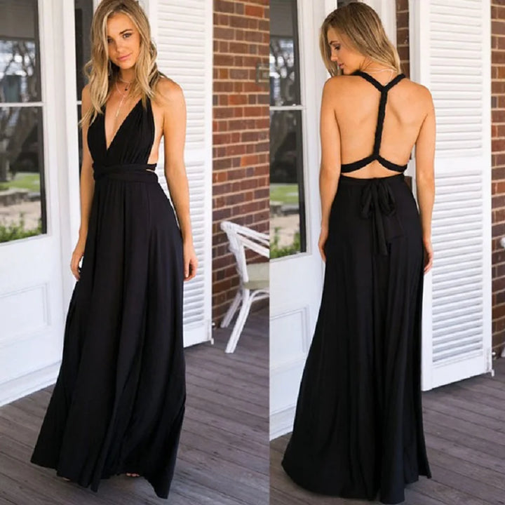 Sexy Multiway Wrap Convertible Boho Maxi Dress