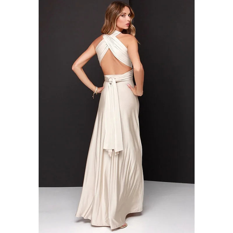 Sexy Multiway Wrap Convertible Boho Maxi Dress