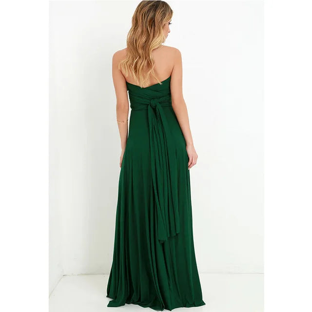 Sexy Multiway Wrap Convertible Boho Maxi Dress