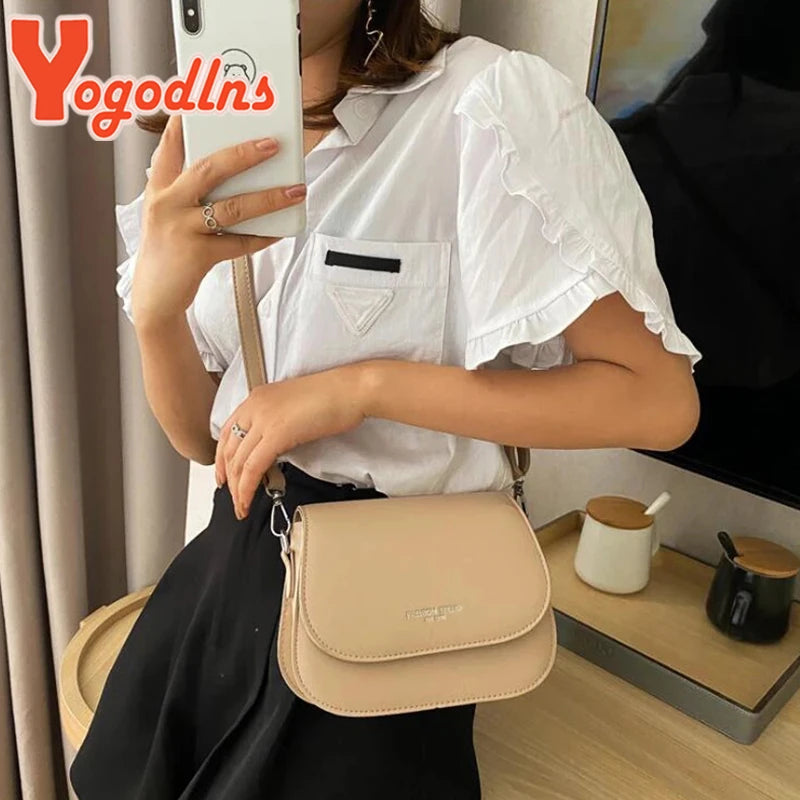 Trendy Saddle Shoulder Bag