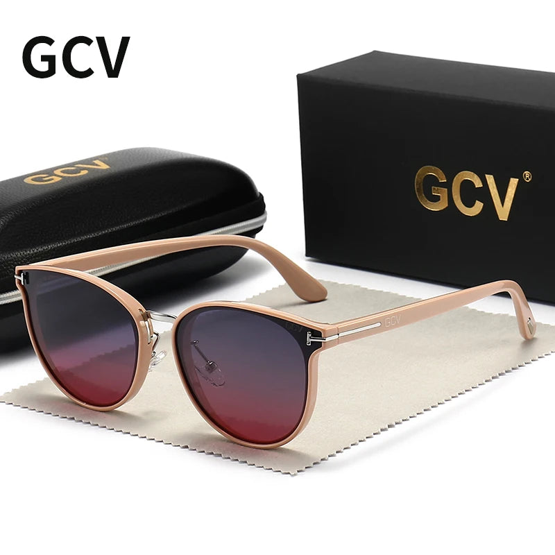 GCV Polarized Cat Eye Sunglasses for Women