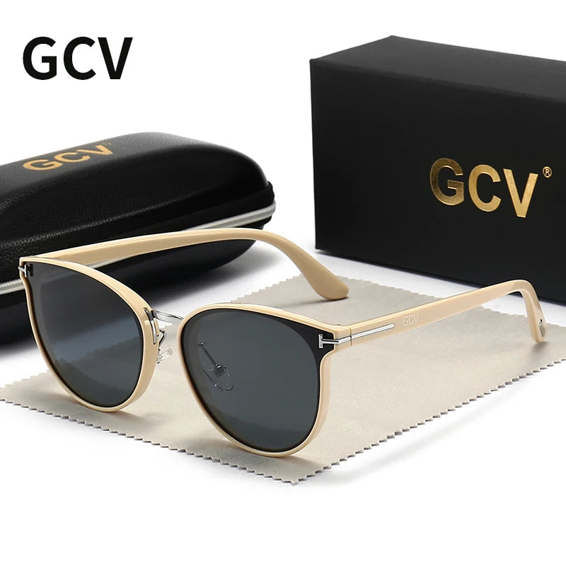 GCV Polarized Cat Eye Sunglasses for Women