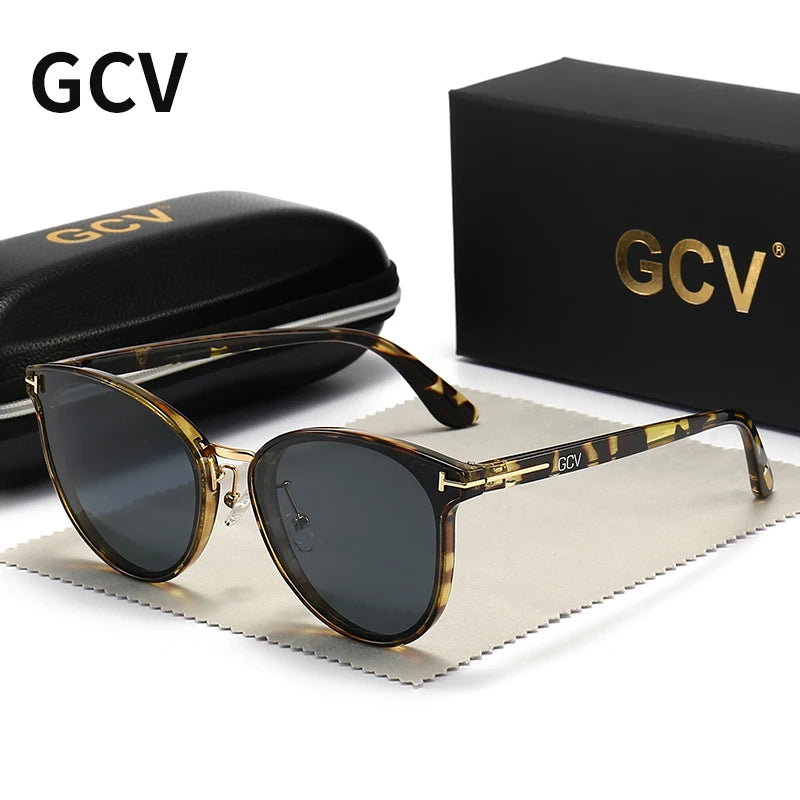 GCV Polarized Cat Eye Sunglasses for Women