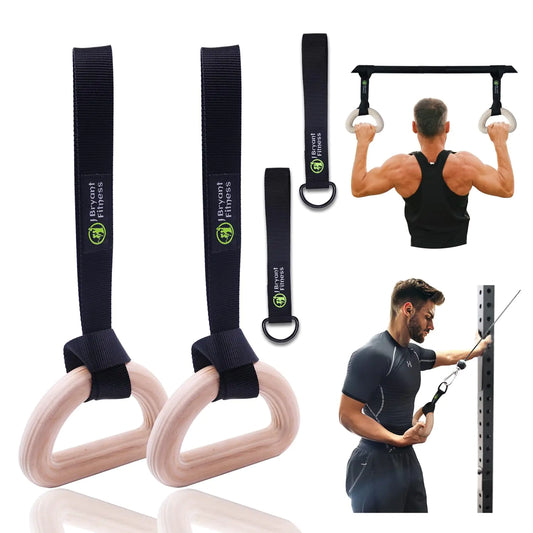 Bryant Fitness Wooden Gymnastic Rings