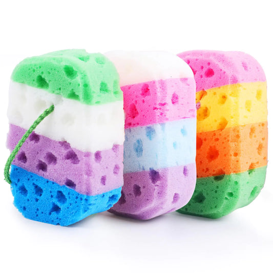 3-Pack Exfoliating Bath Sponges