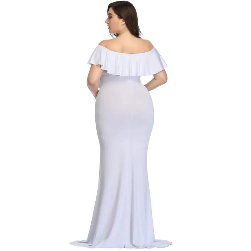 Elegant Plus Size Maternity Dress