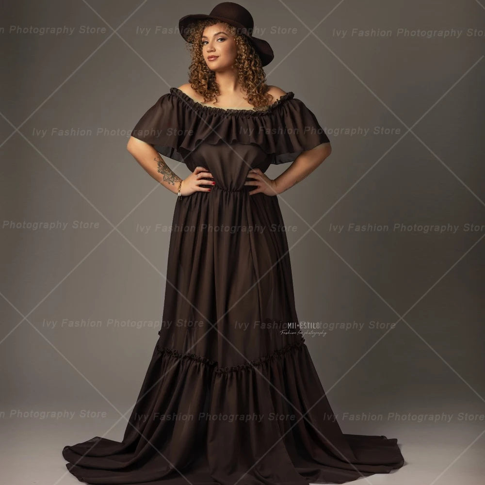 Bohemian Pregnancy Photo Shoot Dress