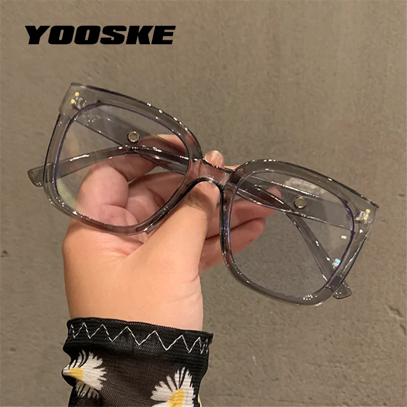 Oversized Square Eyeglasses Anti-Blue Light Frames