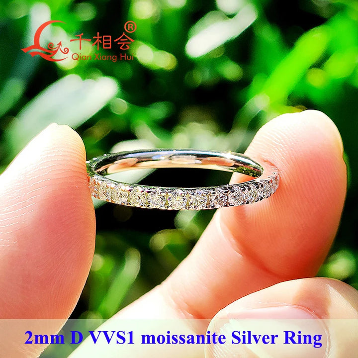 2mm Moissanite Full Eternity Ring