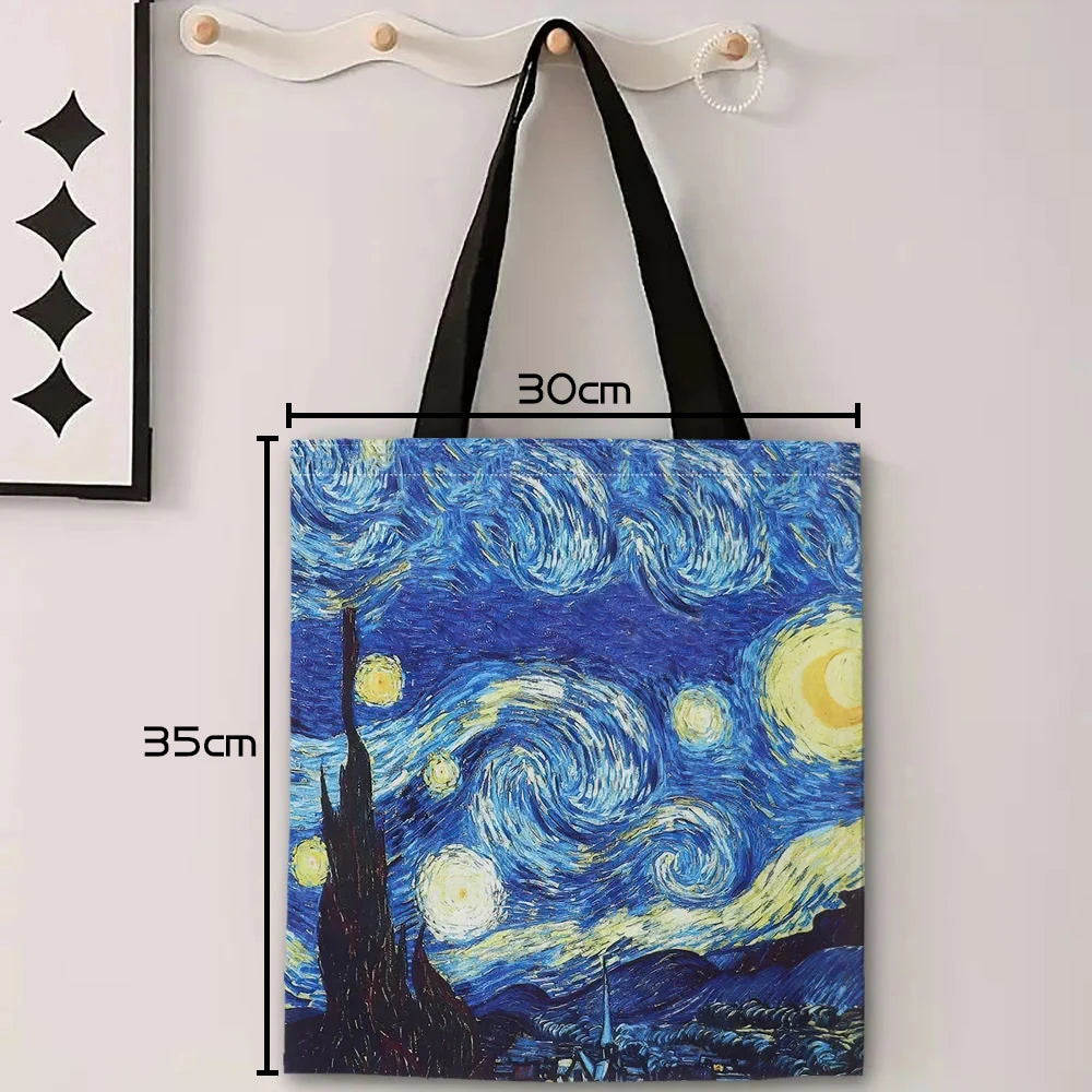 Van Gogh Art Series Linen Handbag