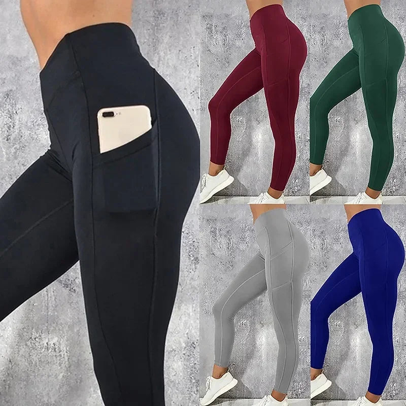 Stretchy Pocketed Gym Leggings