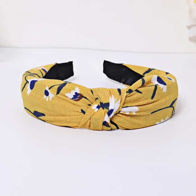 Fashion Flower Solid Color Hair Bands