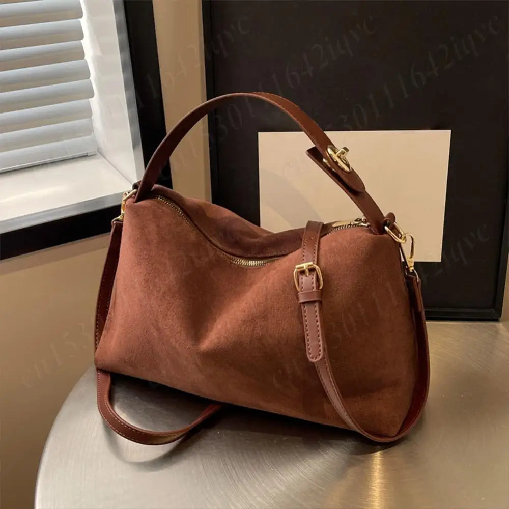 Women Suede Shoulder Bag