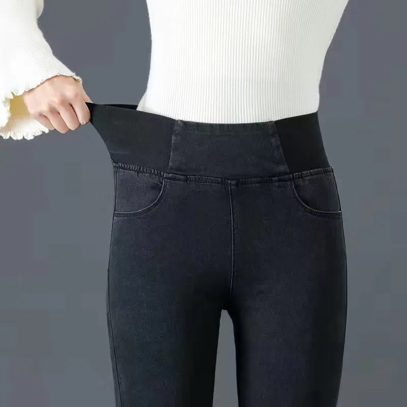 Women's High Waist Skinny Jeans Pants