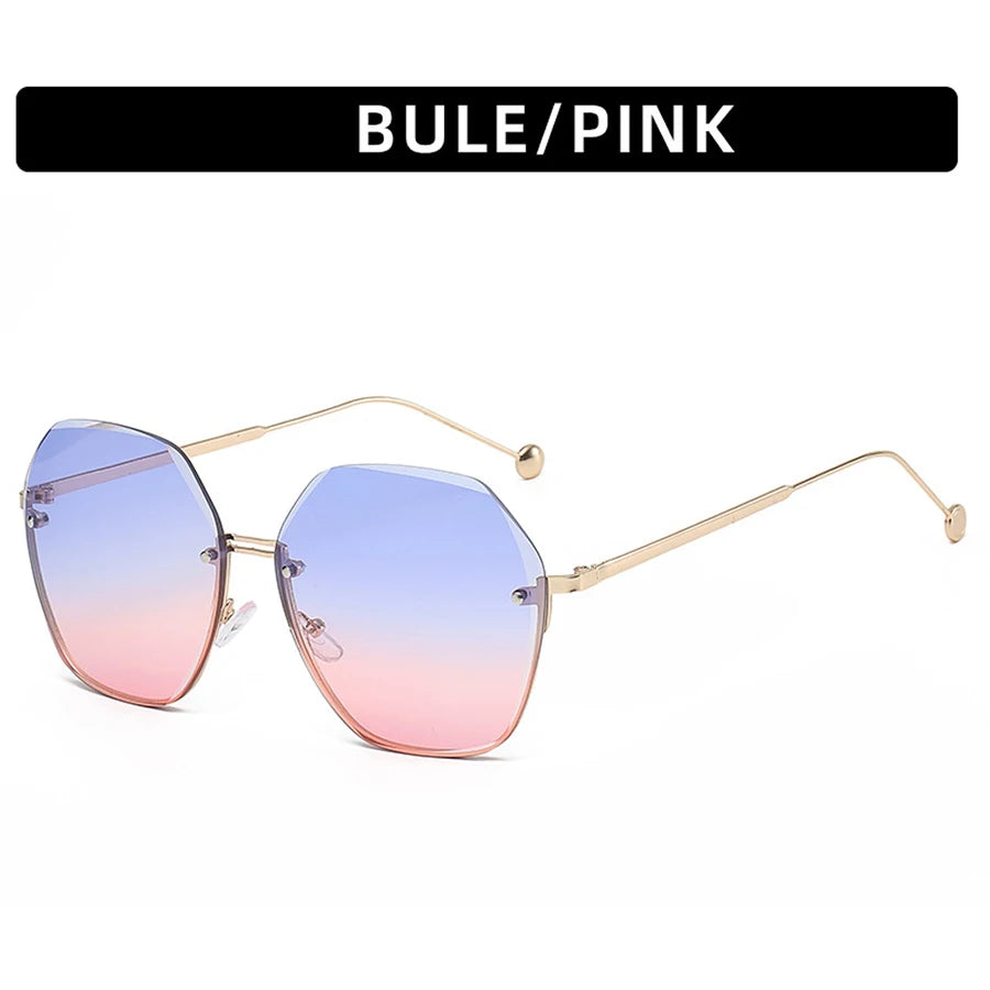 Fashion Polygonal Metal Sunglasses