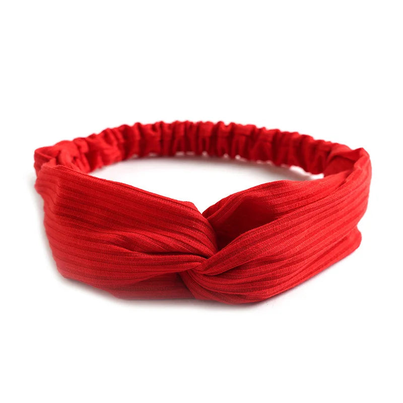 Soft Elastic Knotted Headband