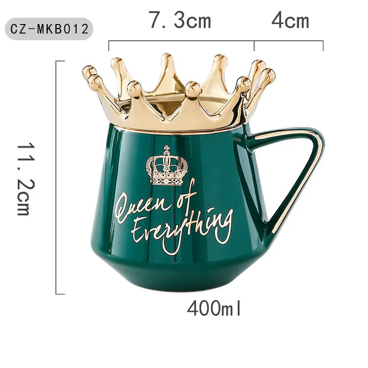 400ml Crown Ceramic Coffee Cup