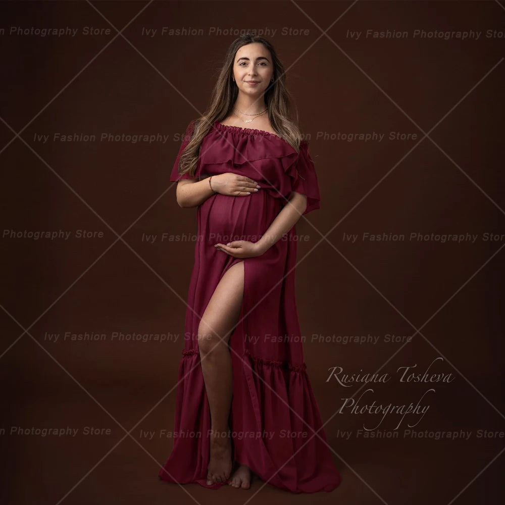 Bohemian Pregnancy Photo Shoot Dress