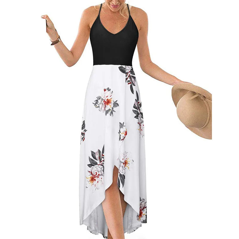 Elegant Casual Summer Printed Long Dress